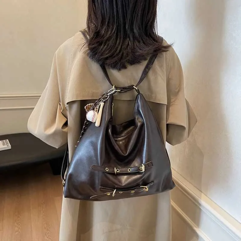 Damen Casual Schulter Multifunktionale Praktische Große Kapazität Damen Handtasche Reißverschluss Einkaufs Umhängetasche Y241216_voghion.com