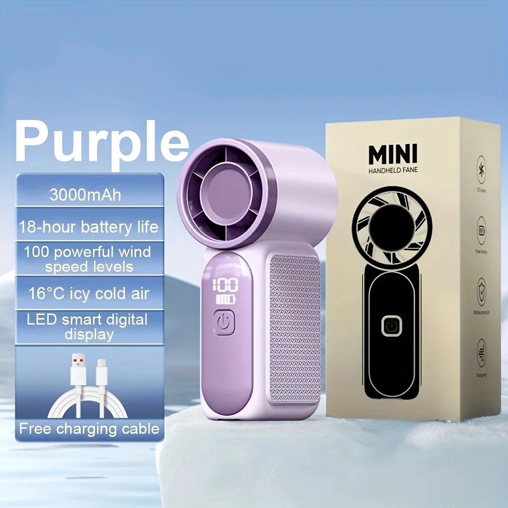 Handventilator Mit Turbo-funktion Tragbar Für Unterwegs_voghion.com