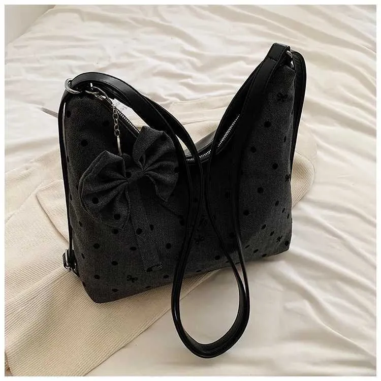 Vintage Women Canvas Backpacks Hearts Print Casual Crossbody Large Capacity Tote Packs Versatile Female Shoulder Bag_voghion.com