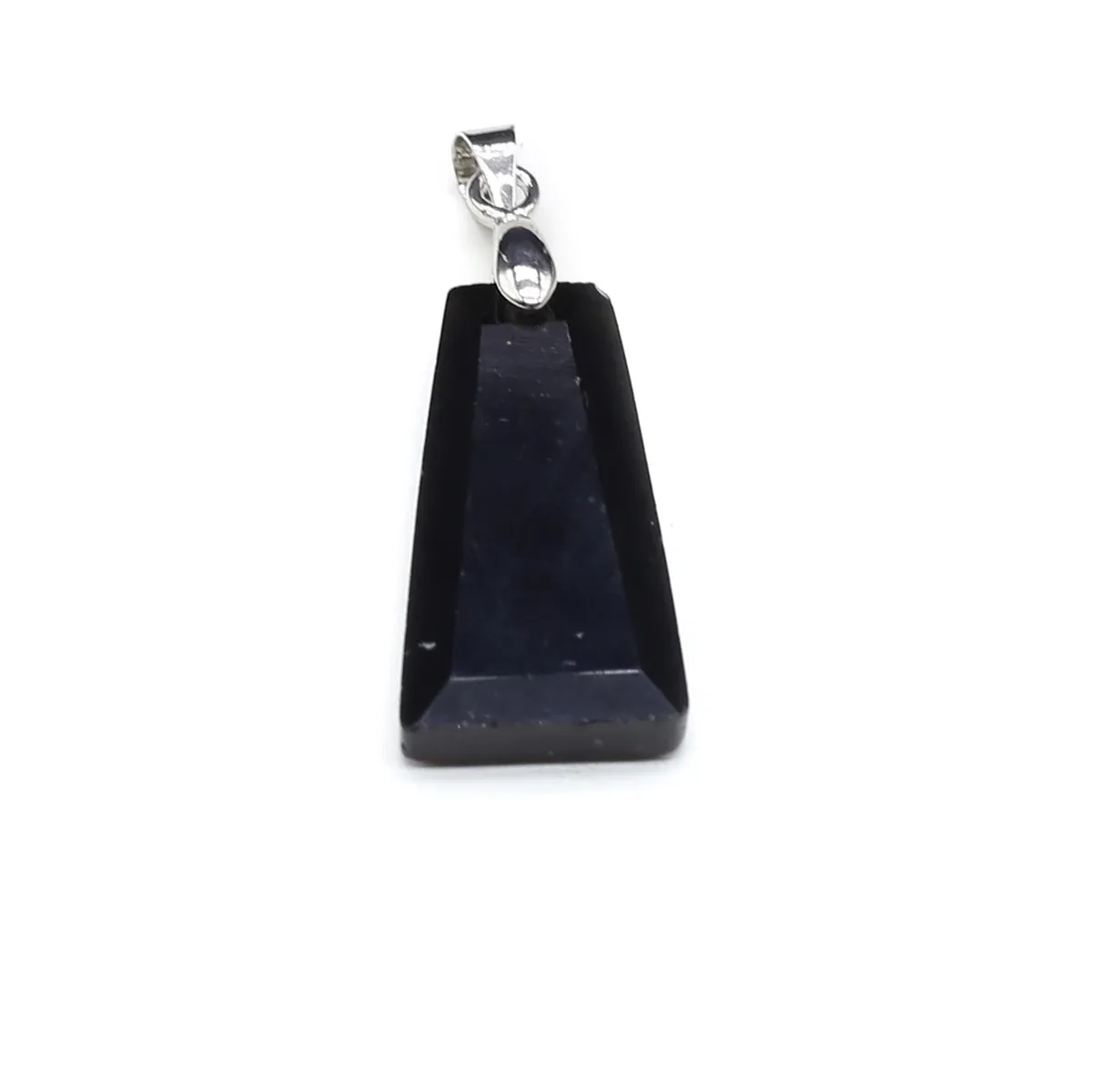 Collane con ciondolo 10 pezzi all'ingrosso pietra naturale quarzo rosa agata trapezoidale creazione di gioielli fai da te collana orecchini_voghion.com