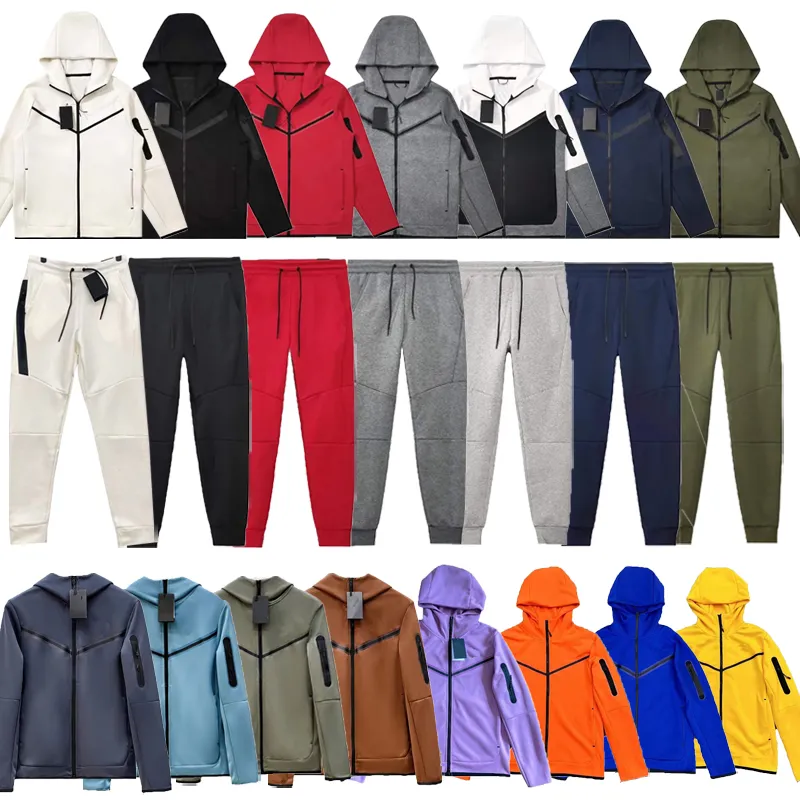 kvinde tech fleecebukser træningsdragt mænd joggerbukser designer herrejakke hættetrøje sport wind breaker multicolor_voghion.com
