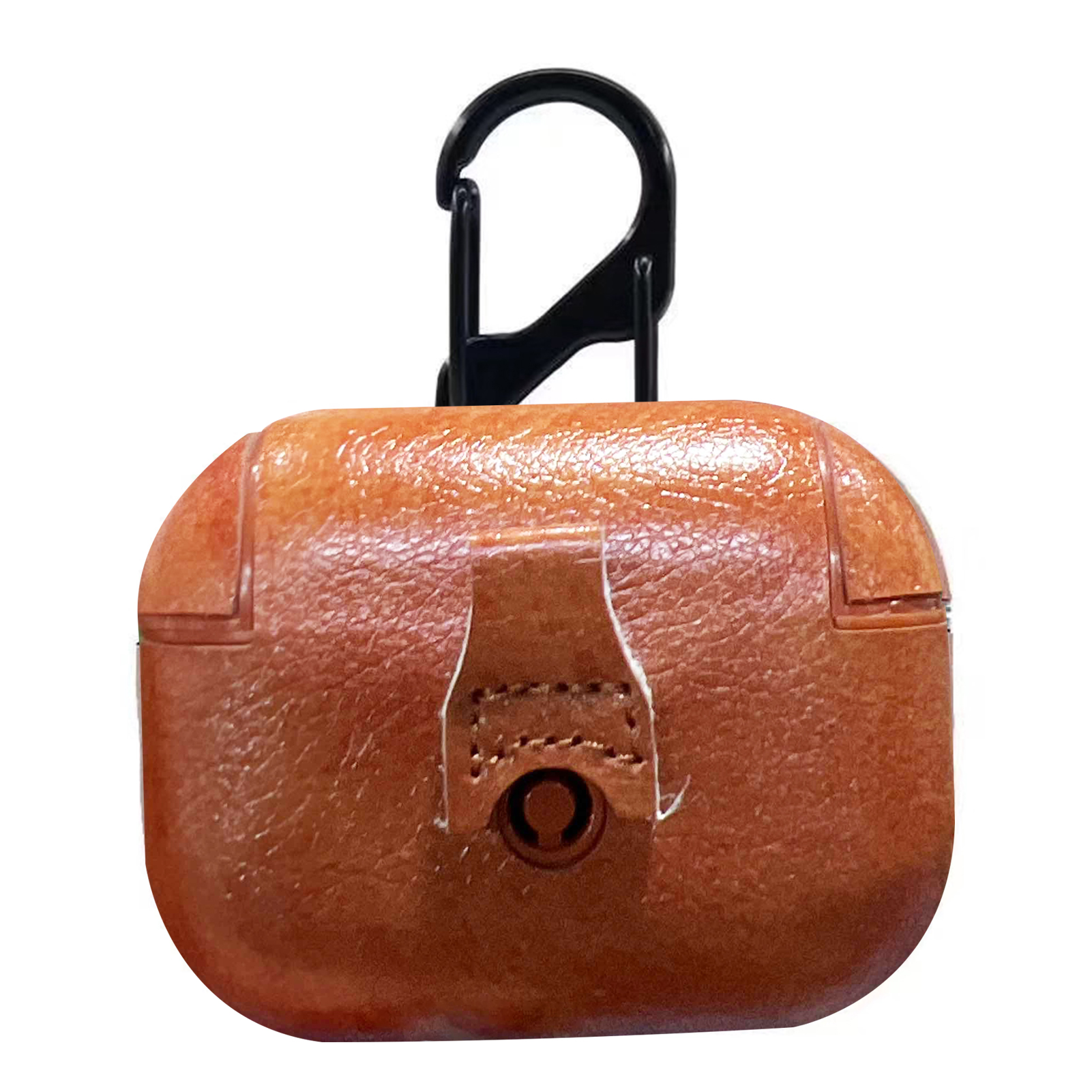 Hitech Protective Case Reserved Holes Faux Leather Bluetooth-compatible Earphone Box Cover with Hanging Hook for Pro 2_voghion.com