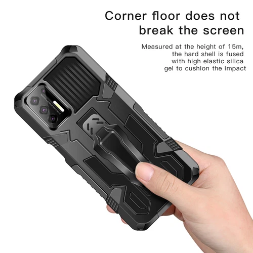 For Samsung Galaxy A03s Case Armor Cover Belt Clip+Tempered Screen Protector_voghion.com