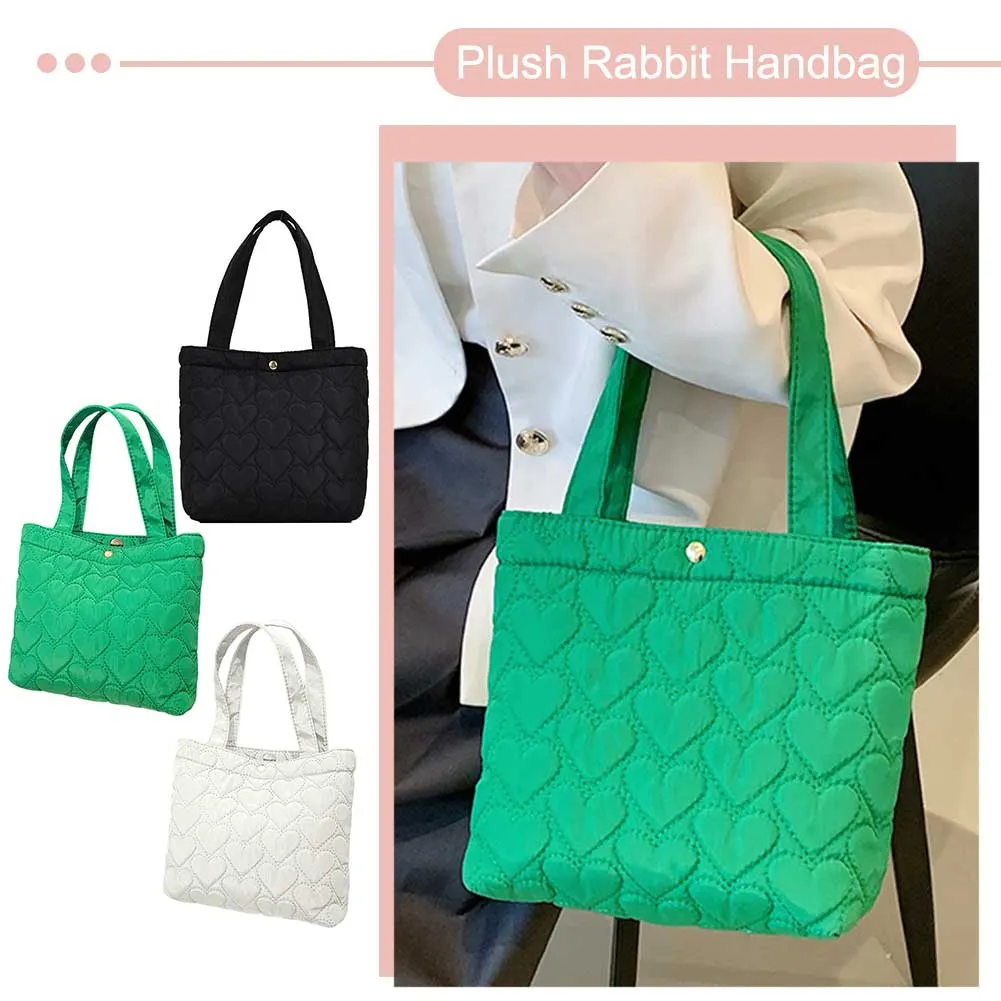 Sac à main décontracté en tissu Oxford pour femme, couleur unie, rembourré, grande capacité, léger, pour courses_voghion.com