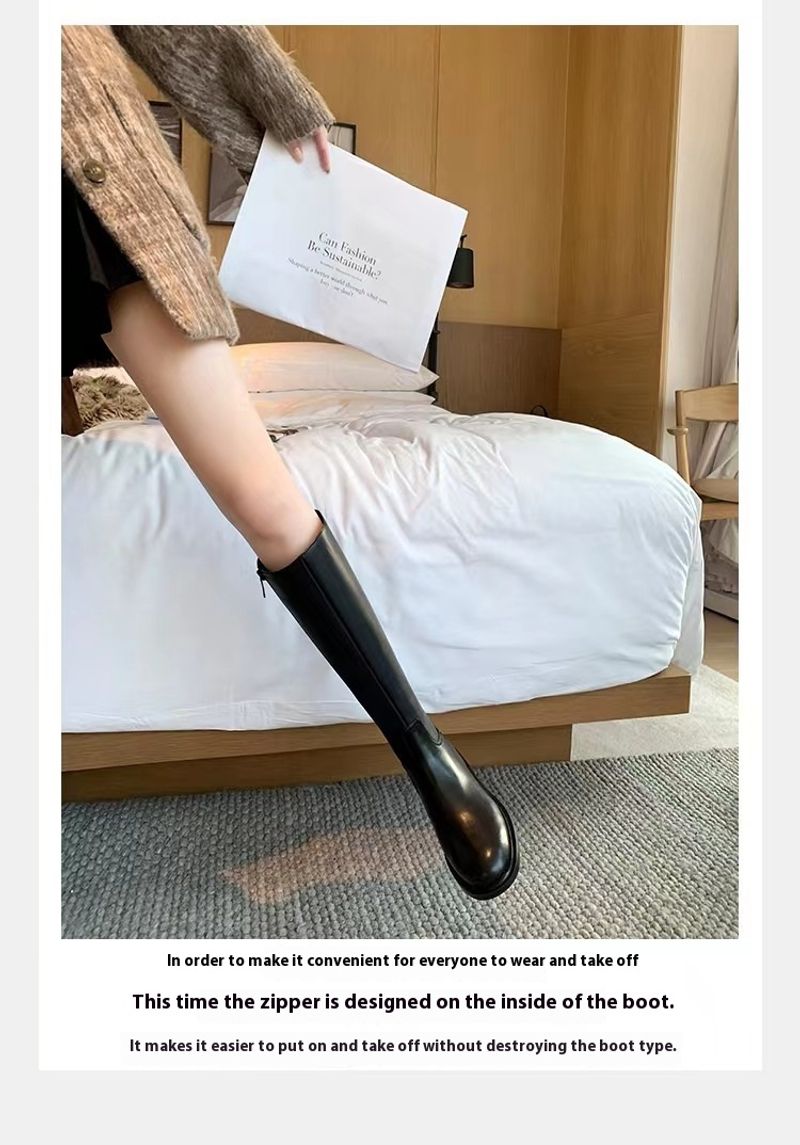 Hot Selg high-end minimalistlik ümmargune varvas madala kontsaga külgmine tõmblukk Moodne naiste peen kvaliteetne pika jalaga ratsu_voghion.com