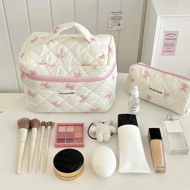 Große Kapazität Make-up Bogen Druck Kosmetik Verschiedene tragbare Organizer Tasche Reise WC braucht Y241023_voghion.com