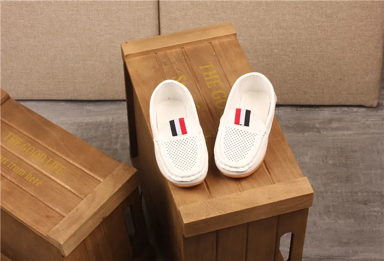 Kanner PU Lieder Jugend Casual Style Happysteps Weich bequem Loafers Slip on Klengkanner Kannerschong Gréissten US5C-US4Y_voghion.com