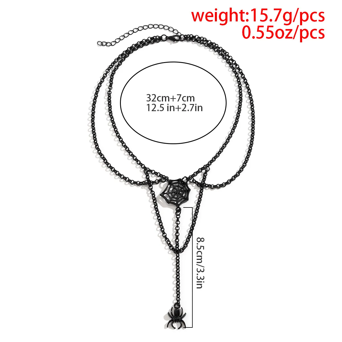 Catene Moda Ragno Halloween Ciondoli Collana Girocollo Per Uomo Donna Gotico Hip Hop Catena Rotonda Croce Lunga Gioielli_voghion.com