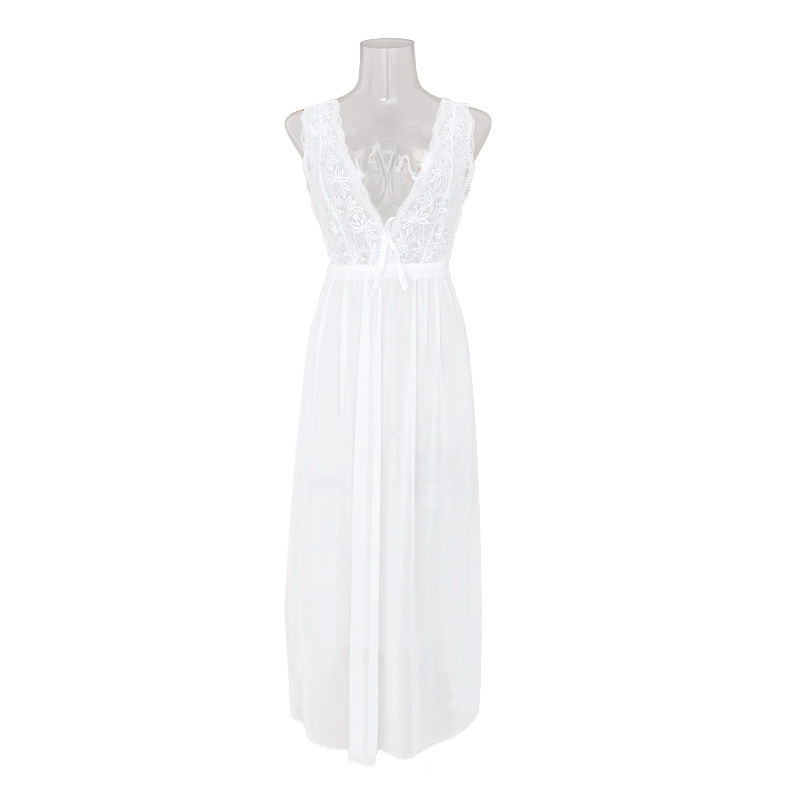Mesh Transparent Seductive Sleepwear, Ethereal Long Skirt Design, Pure Desire Wind Full, Sweet And Seductive_voghion.com