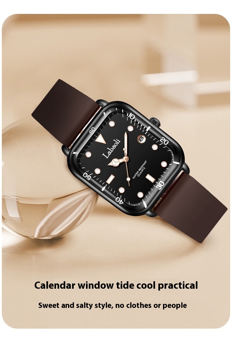Labaoli/Labaoli New Square Fashion Digital Women's with Calendar Casual Watch_voghion.com
