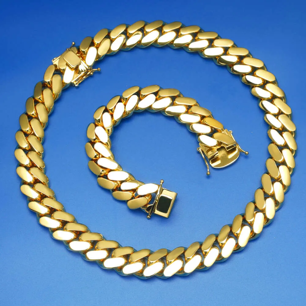 Velkoobchodní náhrdelník Choker Custom Link Gold 20mm Miami Cuban Chain Chain_voghion.com