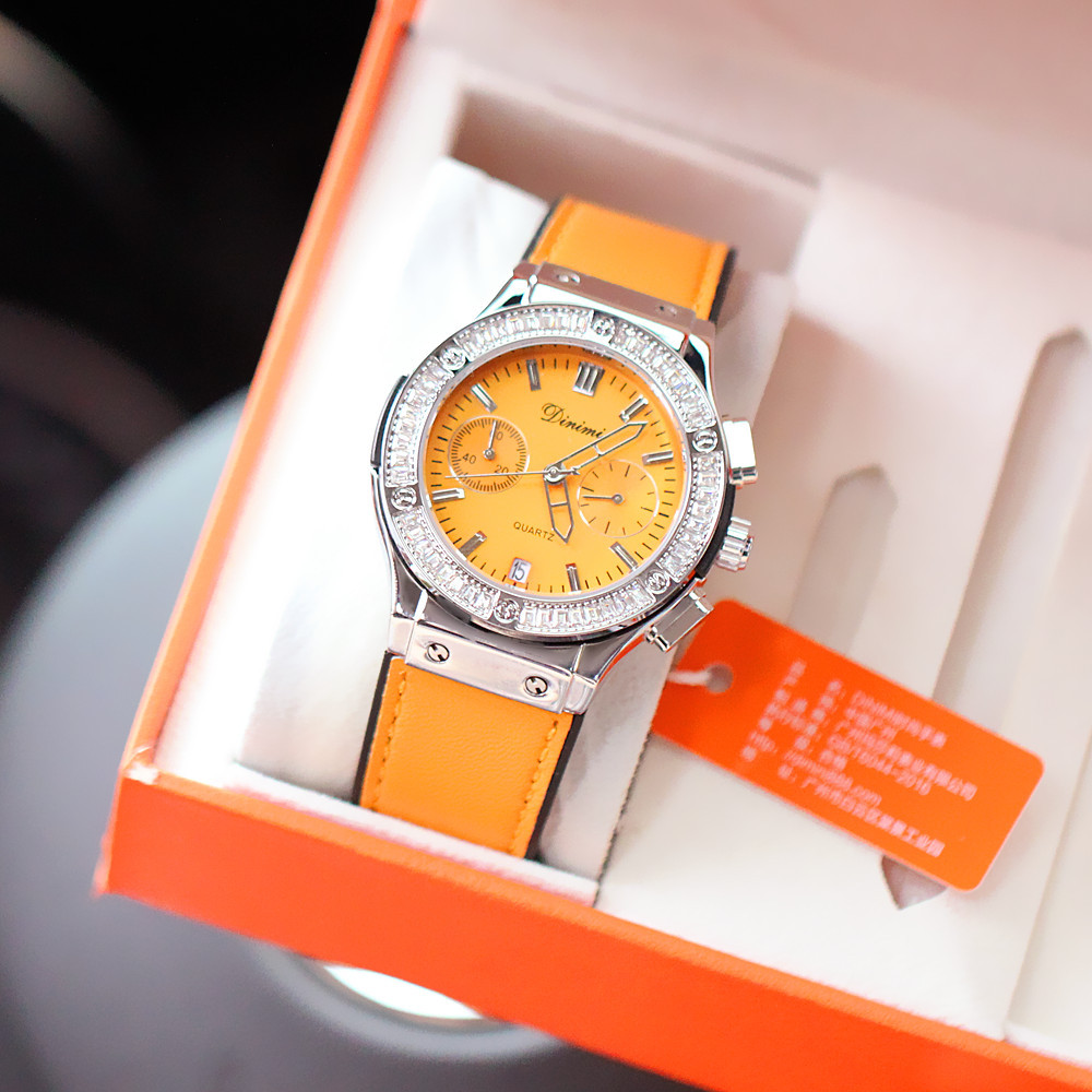 Orologio impermeabile al quarzo con cintura di diamanti multifunzionale stile puntatore alla moda dal vivo_voghion.com