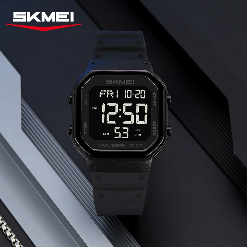 Men's Digital Sports Watch With Countdown Clock And Back Light_voghion.com