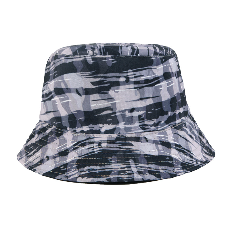 Emmerhoed zomer nieuwe dubbelzijdige college stijl gestreepte print heren en dames veelzijdige zonnebrandcrème brede rand emmerhoed_voghion.com