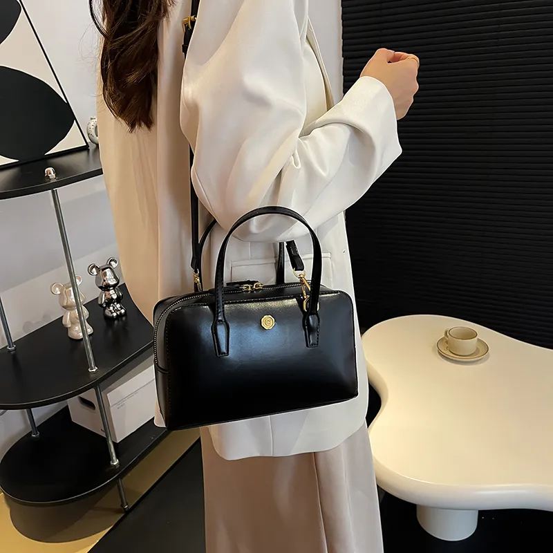 Kordelzug Kleine PU Leder Umhängetaschen Mit Kurzen Griff Für Frauen 2024 Sommer Koreanische Mode Schulter Dame Handtaschen_voghion.com
