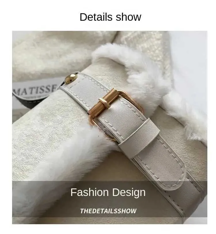 Winter Frauen Crossbody/schulter 2023 Neue Lamm Plüsch Veet Tasche Dame Kleine Quadratische Handtasche Französisch Korea StyleC241106_voghion.com
