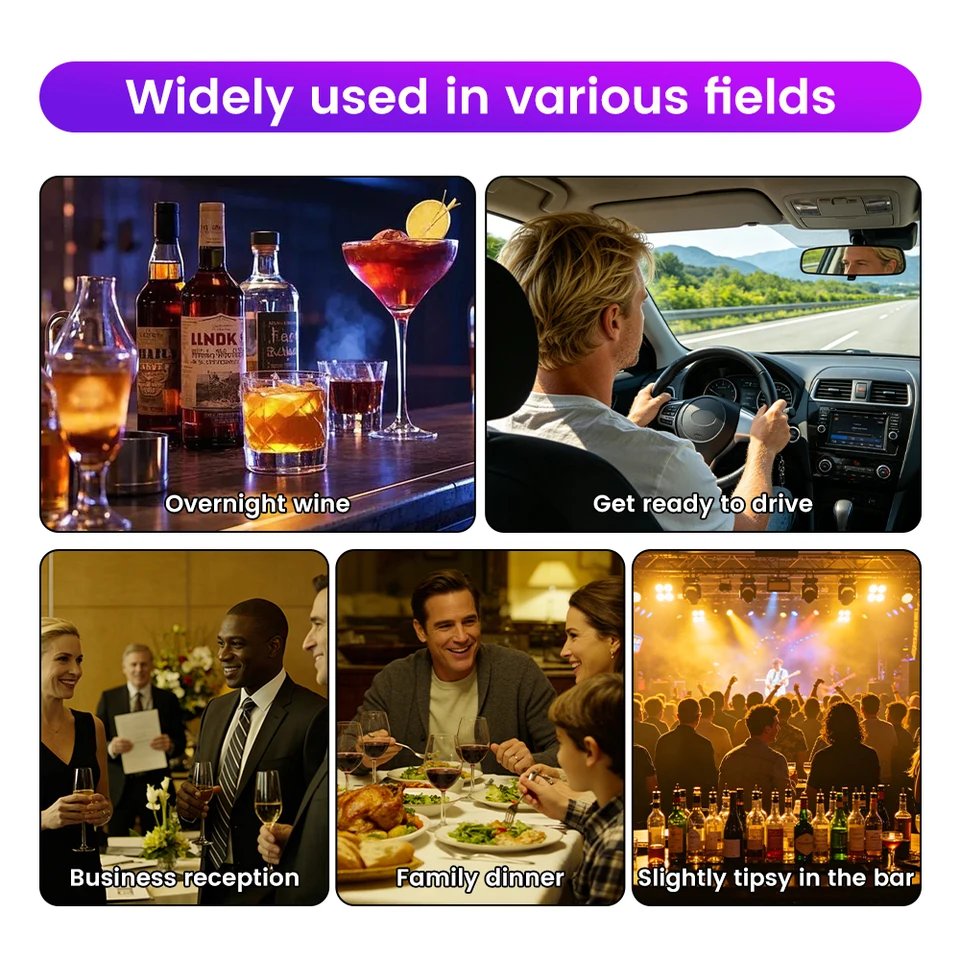 Professional Digital Alcohol Breathalyzer Type-c Rechargeable_voghion.com