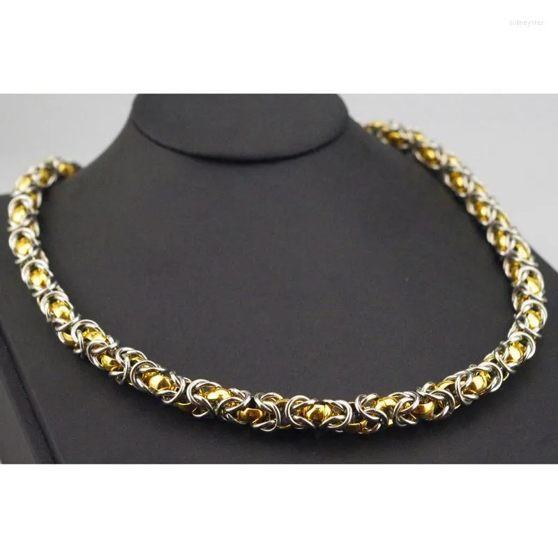 Ketten Reines Gold Silber Farbe Kette Halskette Mit Großen Rabatt Schmuck Für Frau Mann HZB043Chains Sidn22_voghion.com