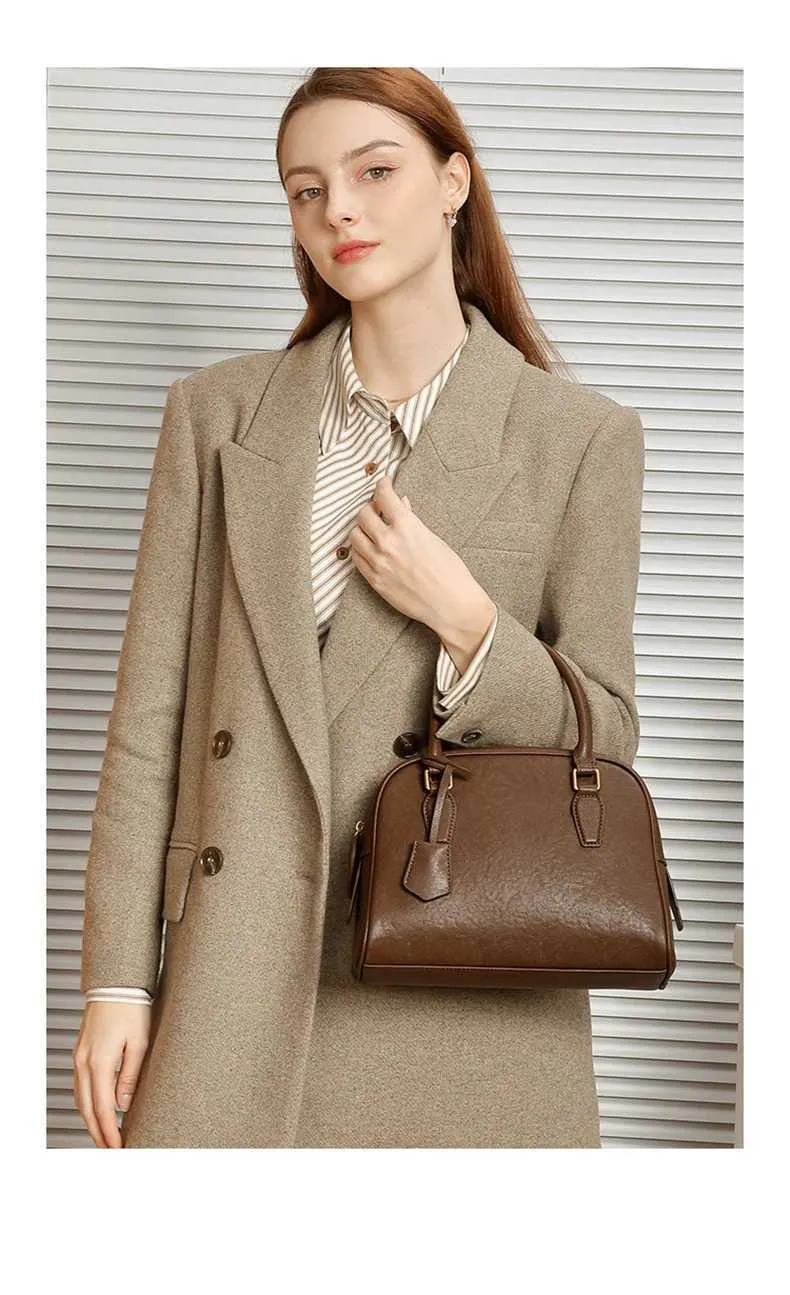 Echtes Leder Tote Handtasche Für Damen Designer Schultertasche_voghion.com