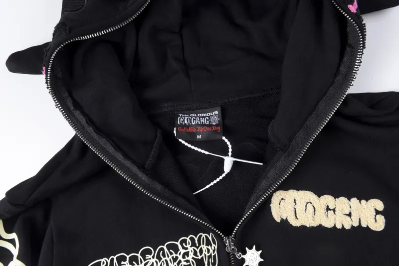 Men's Hoodies Fast Glo Gang The Glory Full High Street 1:1 Men Women Drink Embroidery Cartoon Hoody Sweatshirts Fall_voghion.com