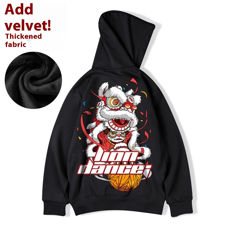 Pullover 2024 Neue Modemarke Übergröße Herrenbekleidung China-Chic Astronaut Kapuzenplüsch Herbst Winter 8XL_voghion.com