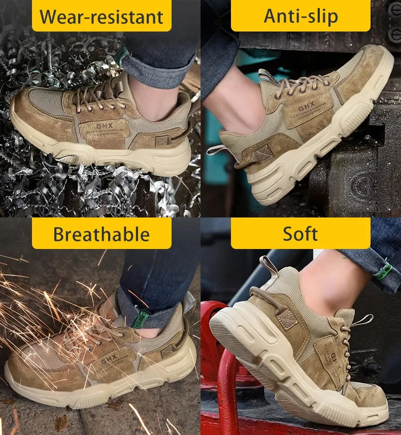 Chaussures de sécurité pour homme avec embout en acier renforcé_voghion.com