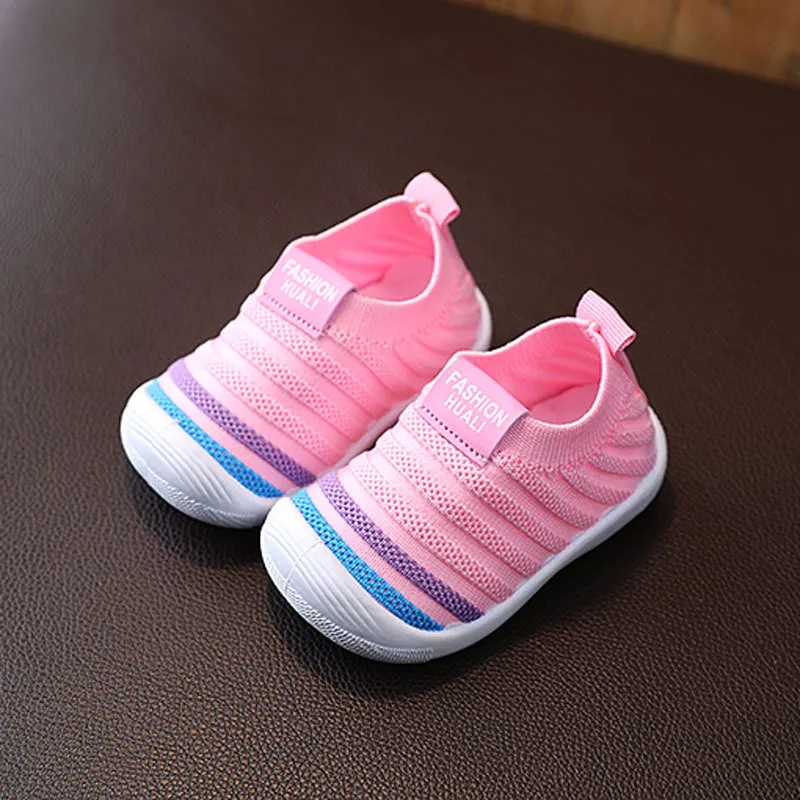 Primeros pasos para bebé, zapatos de punto para niño pequeño, suela suave, para interior y exterior, informales, Littlesprouts, para niño pequeño, talla 6_voghion.com