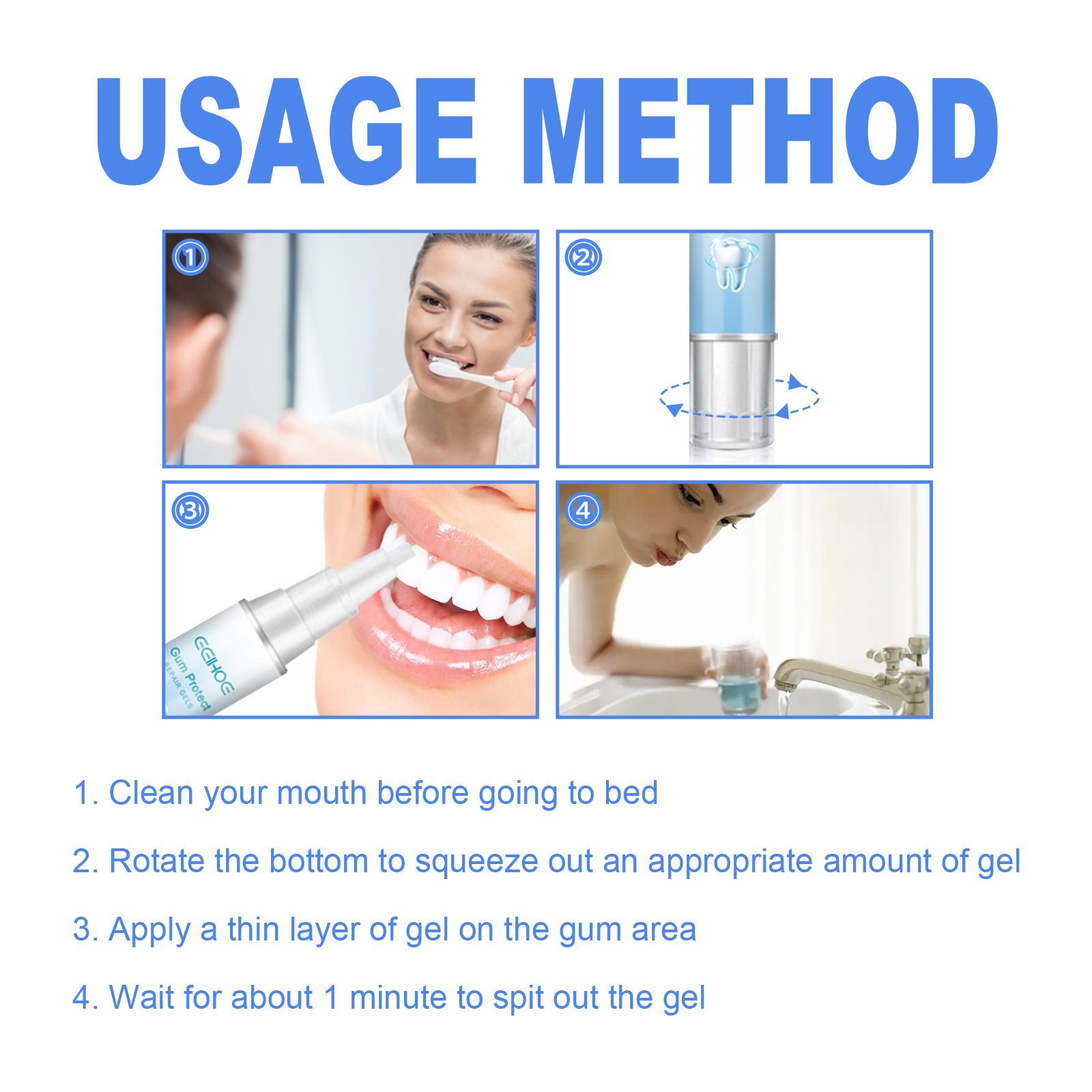 EELHOE Mild Cleaning Yellow Tooth Stain Fresh Care Gel_voghion.com