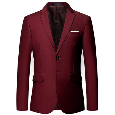 CT 2025 Frühling und Herbst neue Business Casual Single Suit Fashion Herren Solid Color Blazer_voghion.com