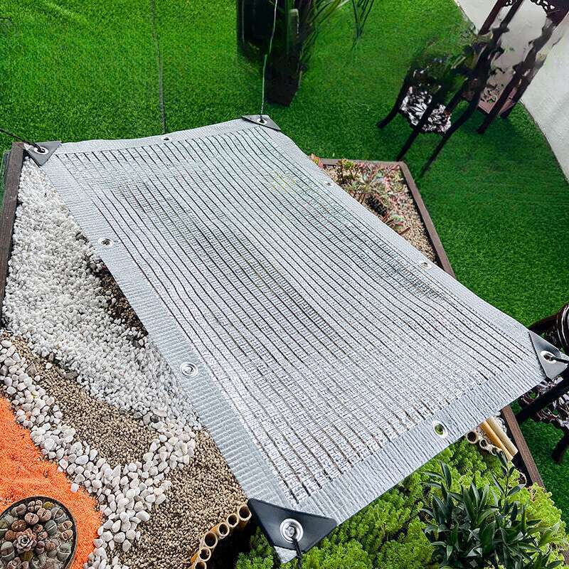 [Evaluare favorabilă 96%] Protecție solară din folie de aluminiu, ecran de protecție solară, umbrire, izolație termică, densificată, îngroșată, pentru curte_voghion.com