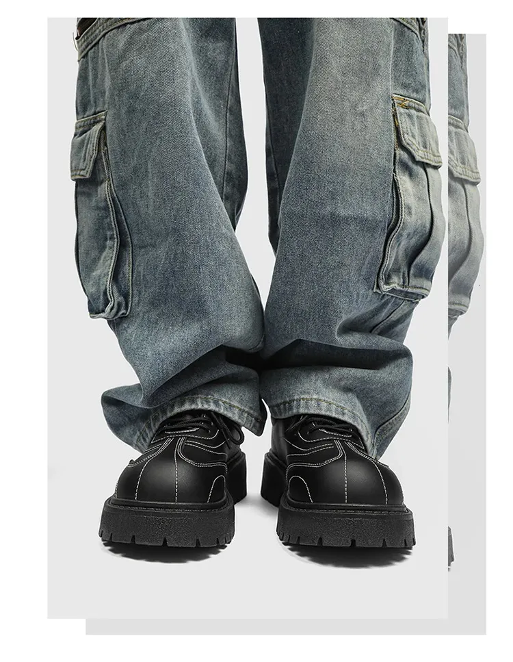 Homens casuais rendas até estilo britânico sola grossa oxfords de alta qualidade derby moda confortável sapatos ao ar livre masculino 39-44_voghion.com