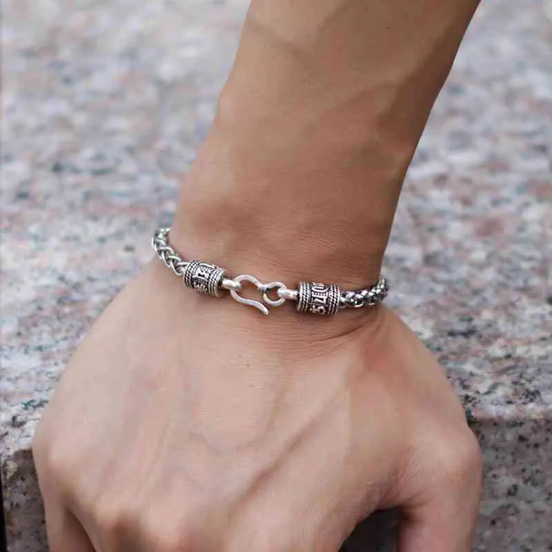 Dodaci Muškarci Keel narukvica Punk Easy Hook K Braclets Muška moda Zmaj Oblik Lotus Buddha Braslet Hip Hop lanac_voghion.com