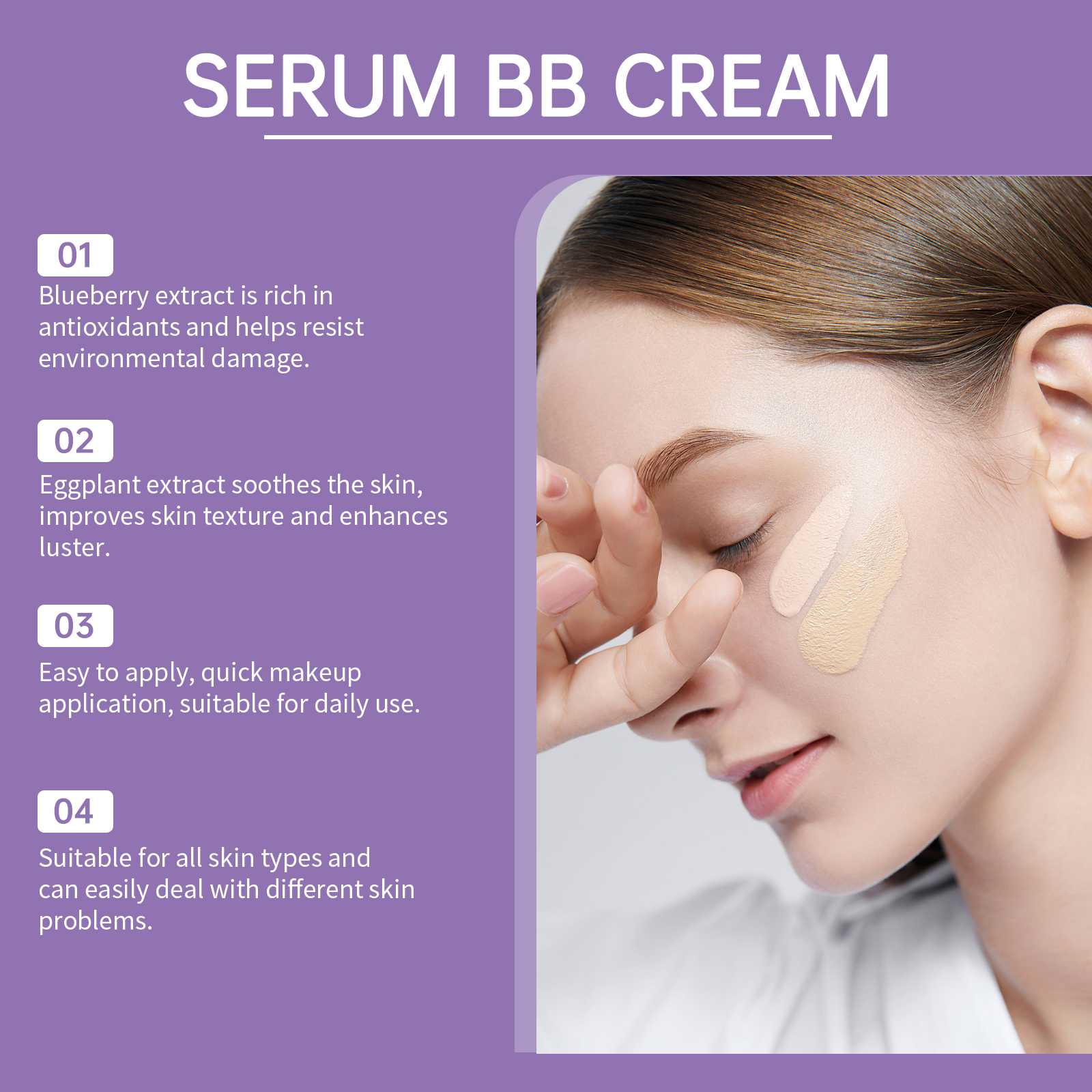 Eelhope Essential Bb Cream Moisturising Concealer Face Foundation_voghion.com