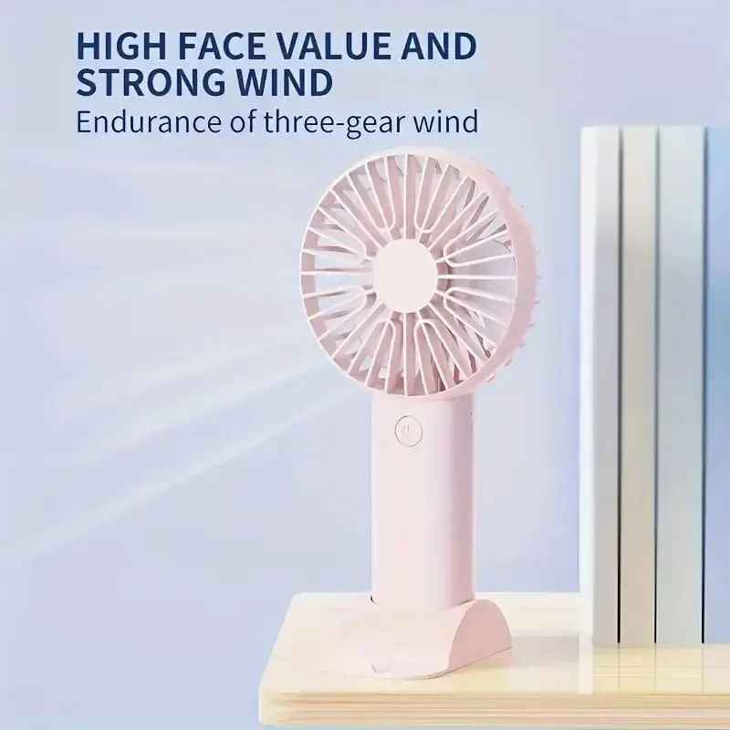 Handventilator Mit Usb-aufladung Und Handyhalterung Tischlüfter_voghion.com