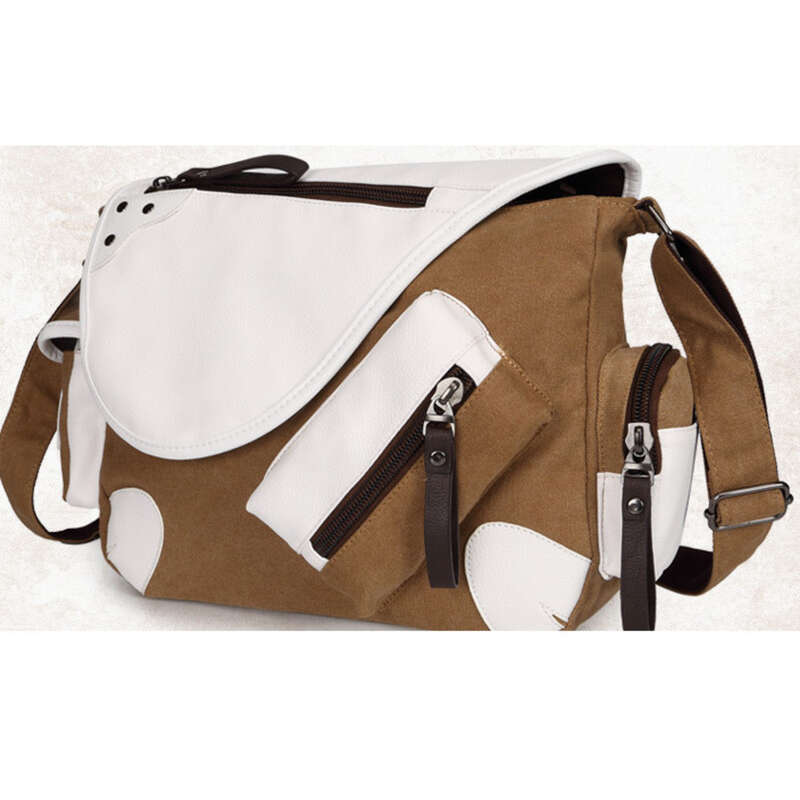 Men's Crossbody Bag Canvas Shoulder Messenger Bag For Men_voghion.com