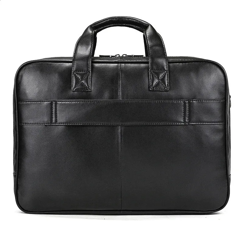 Herren Aktentasche Aus Echtleder Für Laptop Und Business_voghion.com