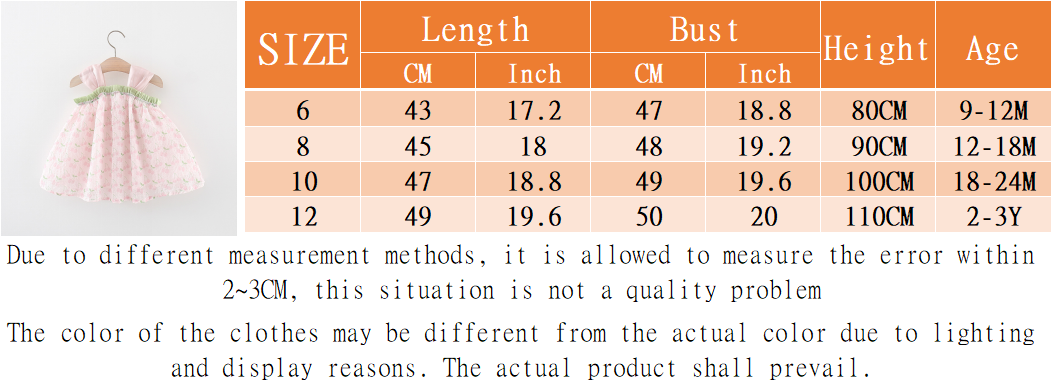 New Girls' Summer Dress Halter Pompadour Skirt Bow Cherry Cherry Lady Style Princess Dress Birthday Party Sleeveless Dress (Girls 0-3 Years Old)_voghion.com