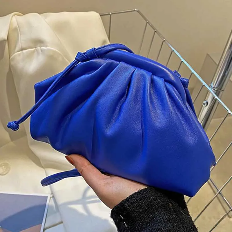 Sac à bandoulière en cuir PU jaune et bleu pour femme, sacoche simple et polyvalente pour soirée_voghion.com