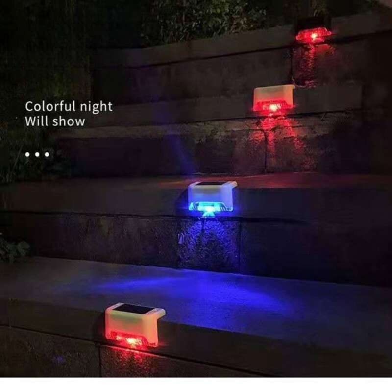 Luces solares decorativas para exteriores, para escaleras, patios, jardines, barandillas de pared y escalones._voghion.com