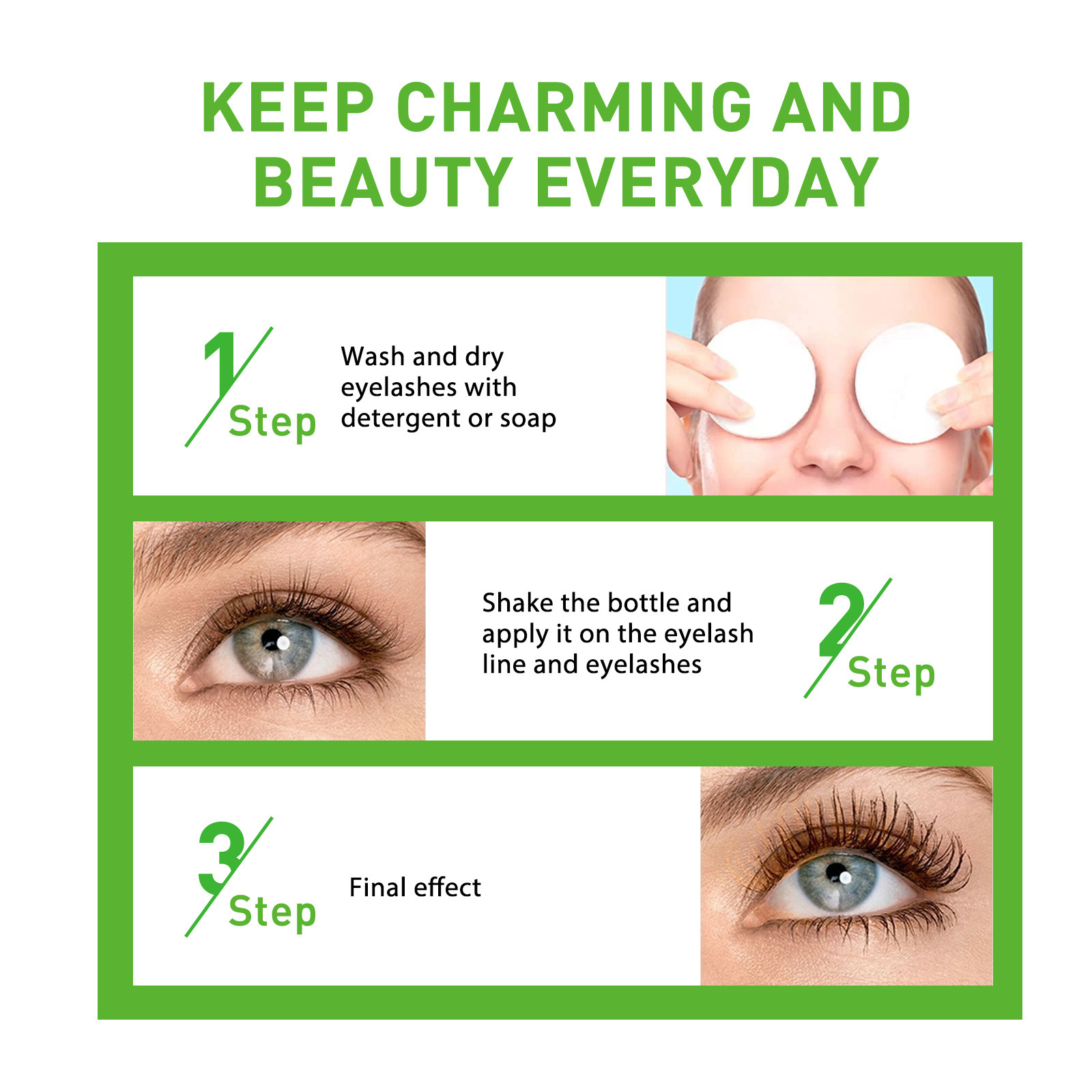 West&Month Castor Mascara Liquid Natural Slim Black Thick Moisturizing Curling and Traceless Essential Oil_voghion.com