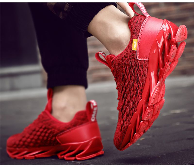 Fish Scale Blade Net Sport Casual Running Herrenmode Schuhe_voghion.com