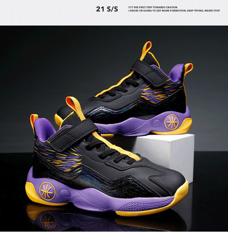 Boys' youth professional sneakers summer new children's sports basketball shoes_voghion.com