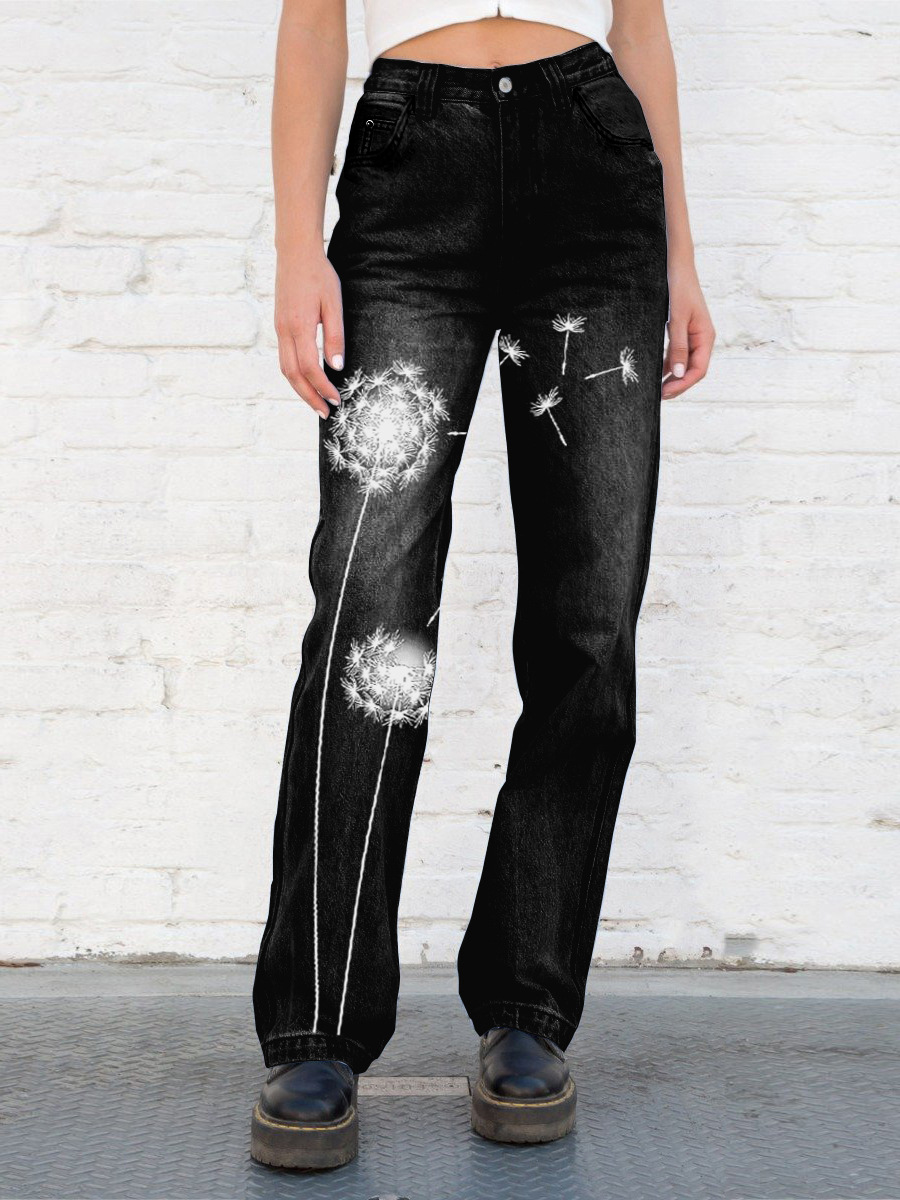Women's Washed Denim Jeans For Leisure Casual Wear And Style_voghion.com
