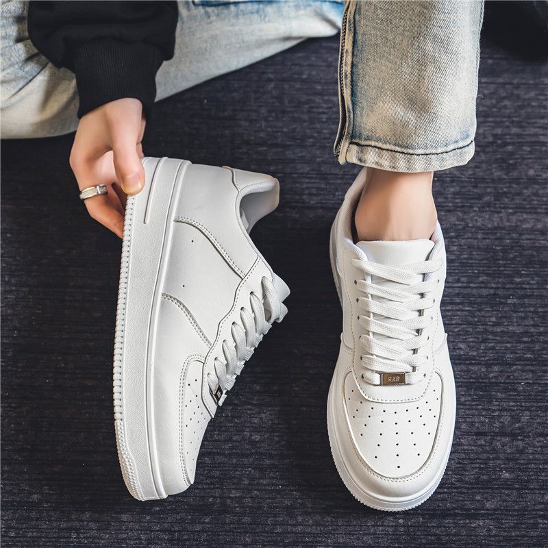 Heren 2024 nieuwe lente sport nr. 1 casual sneakers net celebrity jongens kleine witte trendy schoenen_voghion.com