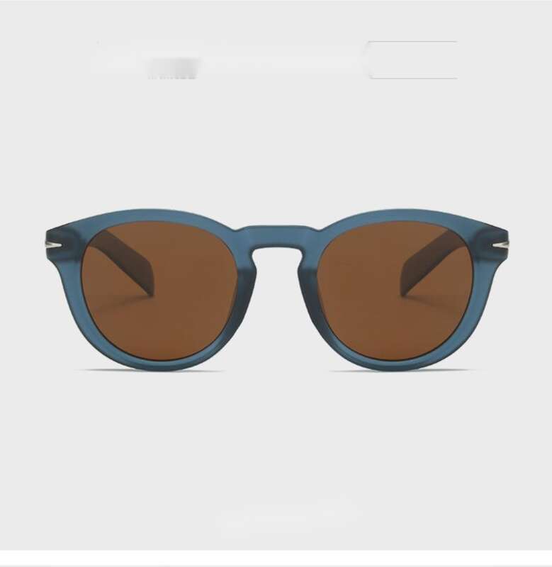 New Polarized Men's Sunglasses, Trendy British Round Frame Sunglasses_voghion.com