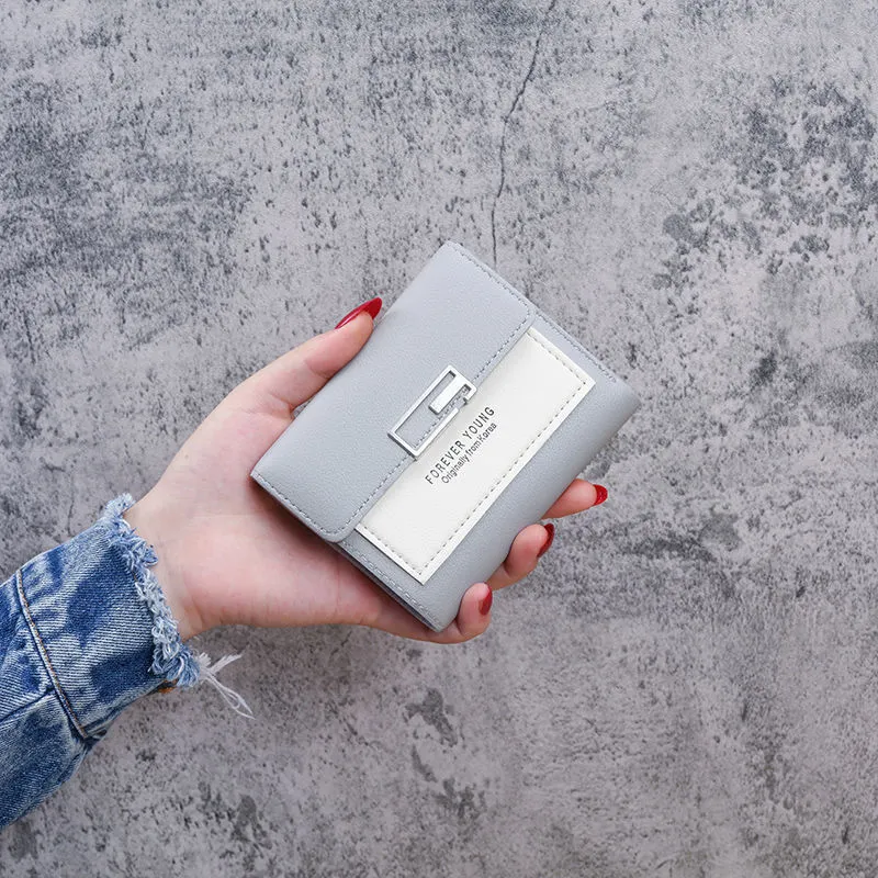 Süße Mini Mode Frauen Designer Leder Geldbörse weibliche Haspe Brieftasche_voghion.com