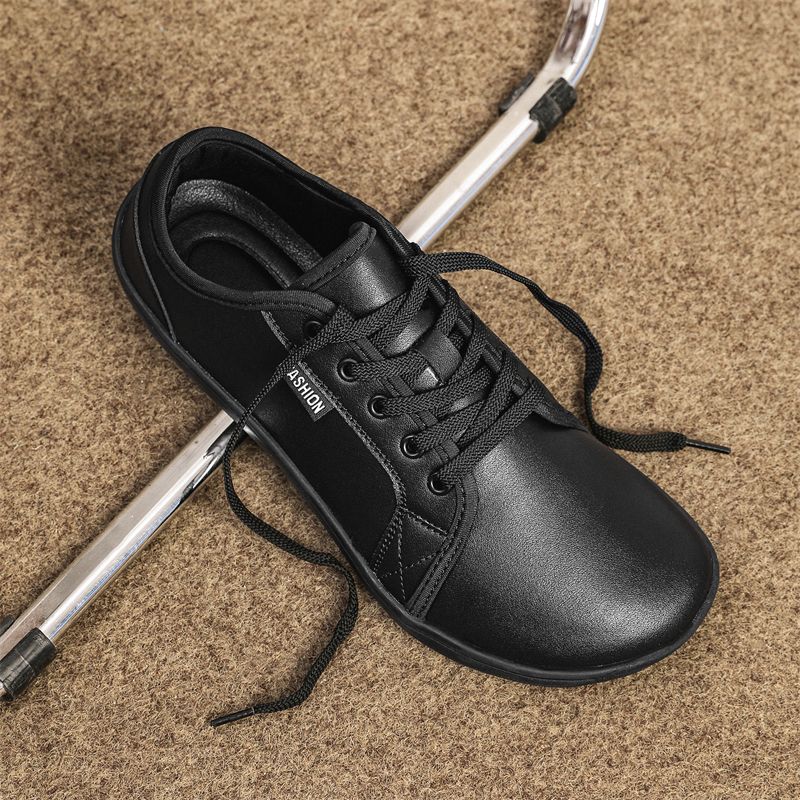 Herren Leder Breite Barfußschuhe Unisex Plus Größe Männlichen Outdoor Minimalistischen Sneakers Frauen Zero Drop Casual Komfort_voghion.com