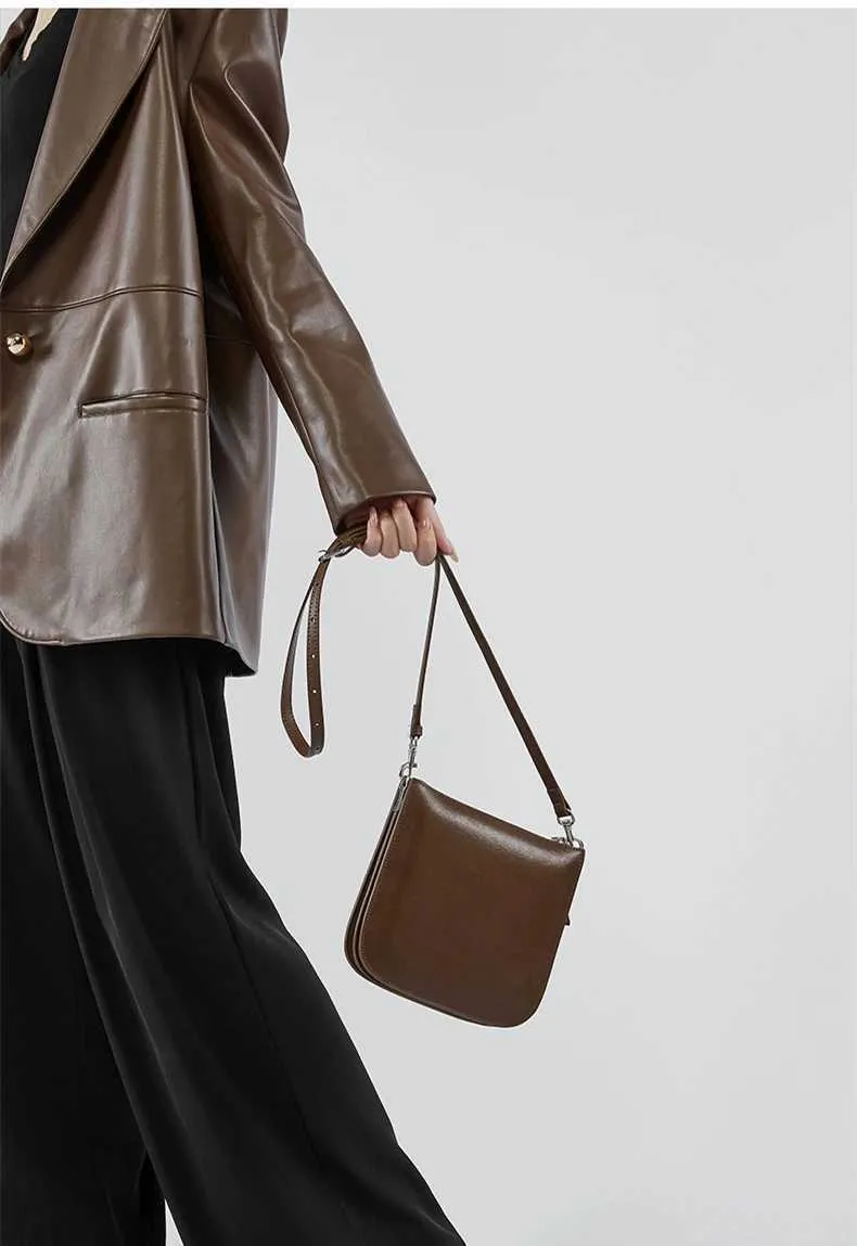 Genți mici de umăr crossbody din piele naturală Toptrends cu 3 straturi pentru femei 2025, poșete de designer Celhone pătrate_voghion.com