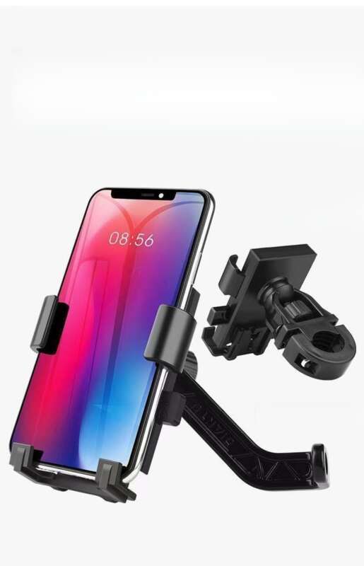 Mobiler Motorrad-, Elektrofahrrad-, Halter-, Fahrer-stoßdämpfender Aluminium-Handyhalter für den Außenbereich_voghion.com