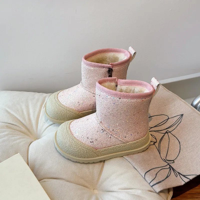 Warme kinder snowboots voor de winter mode jongens en meisjes_voghion.com